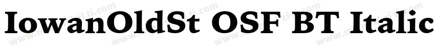 IowanOldSt OSF BT Italic字体转换
